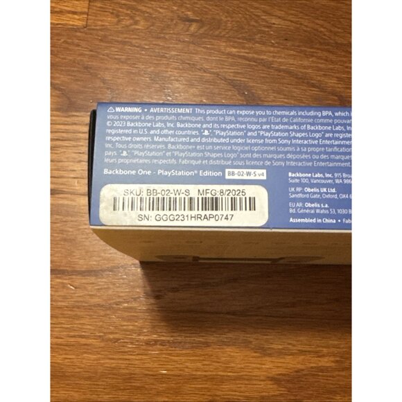 Backbone One Controller for iPhone, PlayStation Edition BB-02-W-S V4 MFG 8/25 - Picture 8 of 11